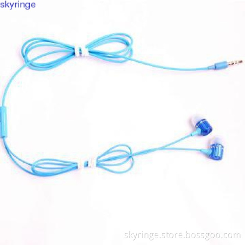 Colorful metal in-ear earphone with high quality
